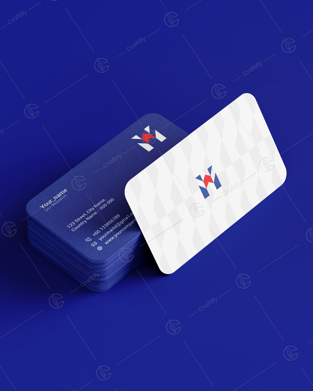 Innovative letter M & W modern logo + Stationery Design