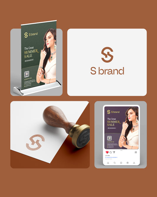 Distinctive Letter "S" Logo Design + Stationery Design